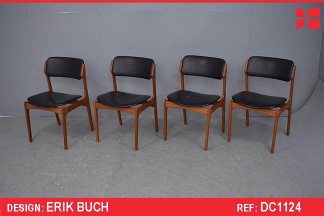 Set of 4 Erik Buch design dining chairs | Model OD 49