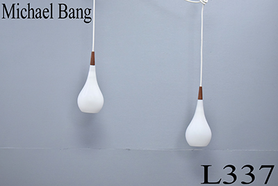 Drop pendant in opaline glass | Michael Bang