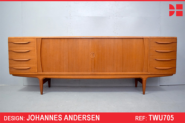 Model U15 sideboard in vintage teak by Johannes Andersen