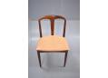 Lovely and practical dining chairs with cream leather seats