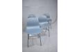 Stylish modern chairs with moulded plastic seats that offer excellent comfort