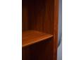 Teak bookcase made in Denmark with adjustable shelving.
