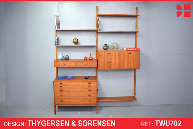 Rud Thygersen and Johnny Sorensen design HG system in teak with writing desk