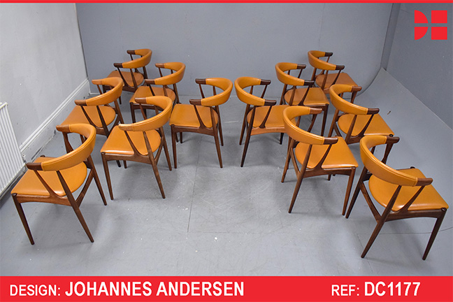 Johannes Andersen design dining chairs Model BA113 - Rosewood