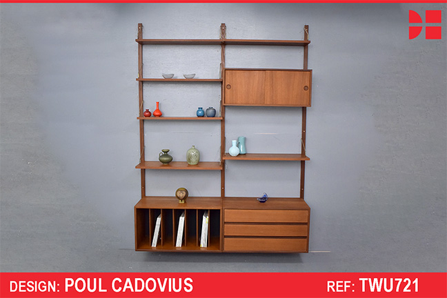 Modular vintage teak ROYAL system by Poul Cadovius