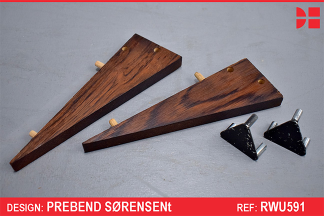 SPARE PS System shelf supports in rosewood