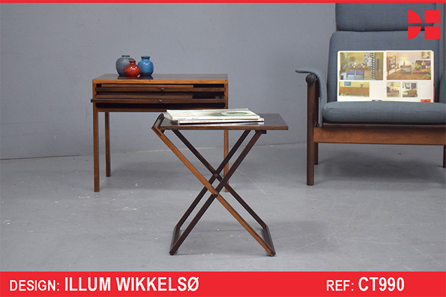 RARE Illum Wikkelso design nest of tables in rosewood | Model 278