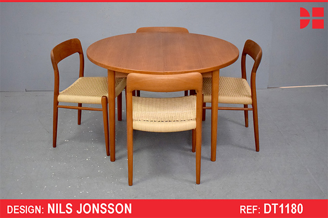Nils Jonsson dining table in vintage teak | Model MALTA