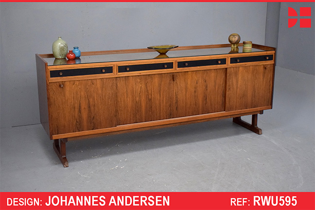 Rosewood sideboard designed 1965 by Johannes Andersen | Model HB10