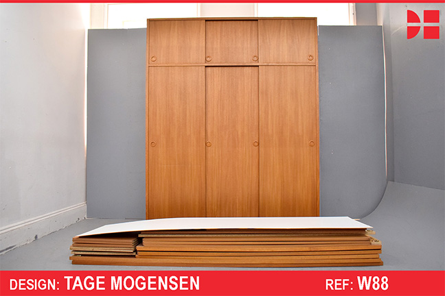 Vintage teak 3 door wardrobe | TM Line by Tage Mogensen