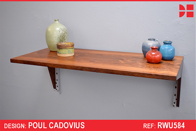 Vintage Santos rosewood CADO shelf - 38cm x 80cm