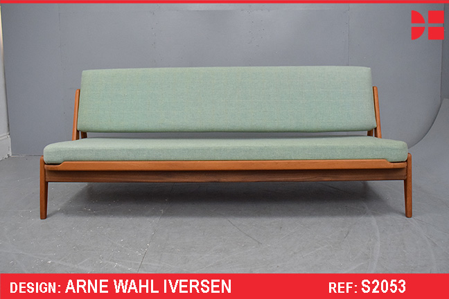 Arne Wahl iversen design vintage teak sofa - bed-settee
