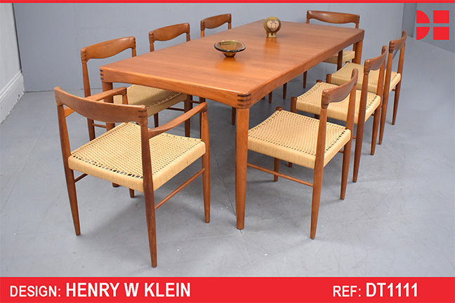 Henry W Klein design teak dining suite | BRAMIN