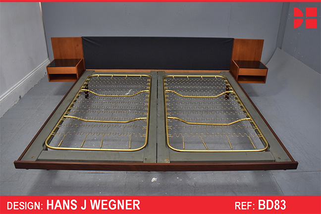 Hans Wegner double bed in teak - KING SIZE