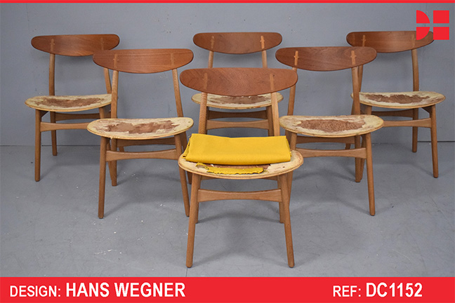 Hans J Wegner design CH30 dining chairs - Vintage oak 