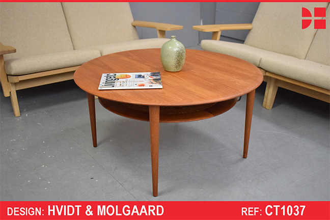 Hvidt & Molgaard design teak coffee table - FD515