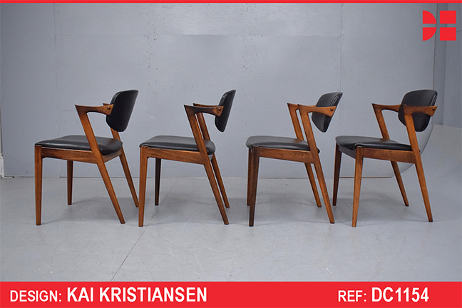 Kai Kristiansen dining chairs model 42 - Vintage rosewood