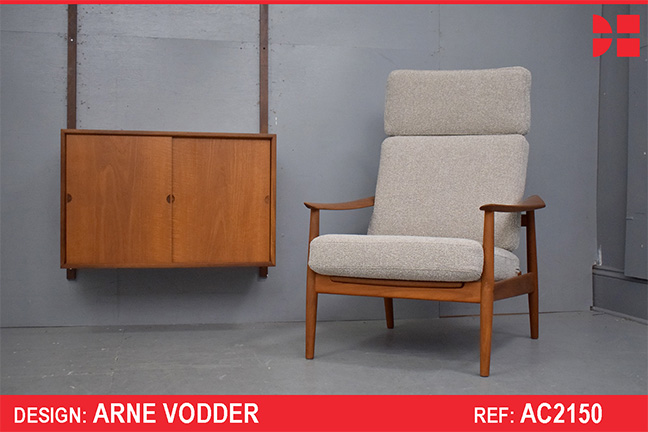 Model FD164 teak armchair designed by Arne Vodder