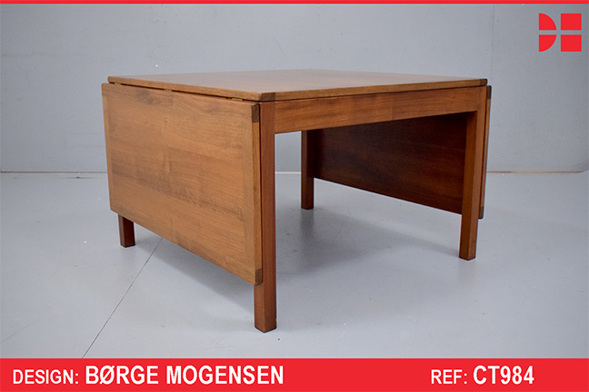 Drop leaf lounge table in walnut designed by Borge Mogensen | BM5362