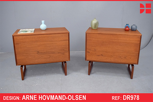 Pair of model MK500 drawers in teak | Arne Hovmand Olsen Design