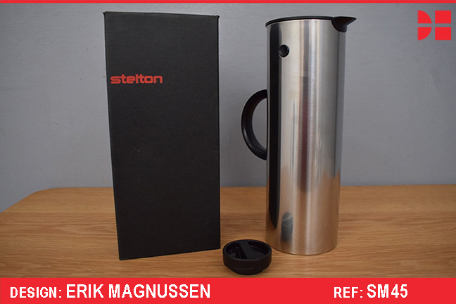 Retro Stelton thermos jug designed by Erik Magnussen with original box