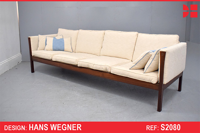 Hans Wegner design 4 seater rosewood frame sofa | AP63