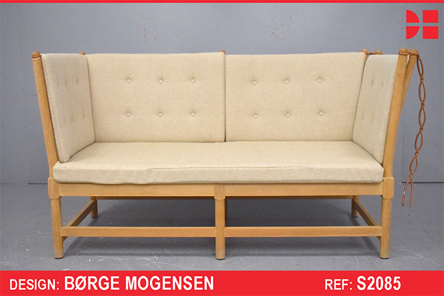 Borge Mogensen design SPOKE BACK sofa in oak