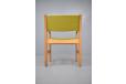 1950s deign oak frame armchair with green upholstery designed by hans wegner for sale