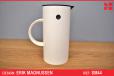 Vintage Stelton EM77 white french press designed by Erik Magnussen - view 1