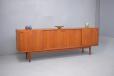 Vintage teak 4 door sidebord designed 1960s by Arne Hovmand Olsen