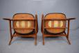 1960s Arne Hovamnd olsen design armchairs in vintage teak