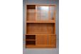 Glass-fronted display cabinet in teak with internal lighting - view 8