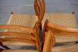 Niels Moller design set of 4 Model 78 dining chairs in teak produced in denmark by J L Mollers Mobelfabrik