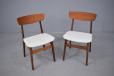 Midenturey teak dining chair available with new upholstered seat