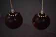 Vintage E. S Horn twin globe pendant light - view 5