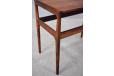 Midcentury design rosewood side table with raised lip edges