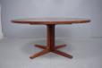 vintage danish design pedistal dining table in rosewood