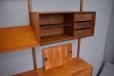 Teak royal system spanning 3 bays with rare magazine shelf 