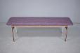 Vintage dining bench with new Sancho ellis upholstery for sale