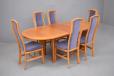 vintage skovby dinign suite in cherry wood with 6 matching dining chairs