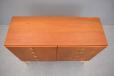 Borge Mogensen design model 244 drawer unit in teak on light oak legs