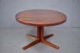 oval pedistal leg dining table made by Danish cabinetmaker for sale