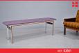 Vintage Danish design bench in rosewood and steel - view 1