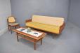 Midcentury teak settee that can be used as single bed - Hvidt Molgaard design 1957