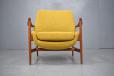 Refurbished vintage armchair designed by Ib Kofod larsen