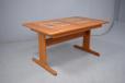 1980s Danish design teak dining table with tile top made by Ansager Mobelfabrik