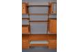 1953 vintage teak 3 section wall mounted PS-system shelving for sale