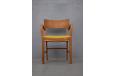 Oak frame vintage armchair made by Danish Cabinetmaker