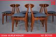 Vilhelm Wohlert dining chairs in teak model 402 - 1956 - view 1