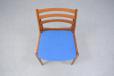 Vintage teak dining chair with ladder back - view 4